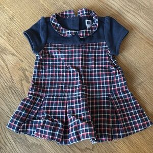 Janie and Jack Collard Plaid Dress
